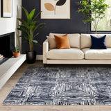 Kuza Portrait Navy Rug - Image 5