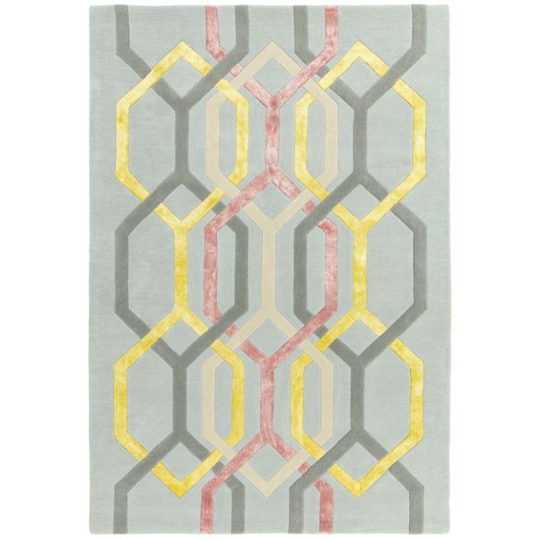 Matrix 67 Hexagon Silver Rug - Image 1