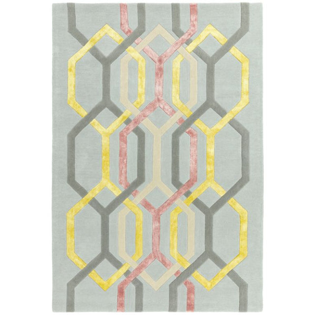 Matrix 67 Hexagon Silver Rug - Image 1