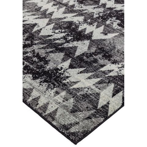 Nova Chevron Black Rug NV28 Rug - Image 3