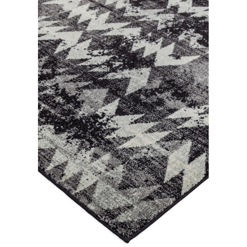 Nova Chevron Black Rug NV28 Rug - Image 3