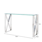 Zenith Stainless Steel Console Table