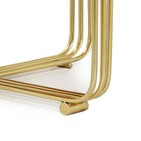 Yuan Gold Metal with Mirror Top Coffee Table