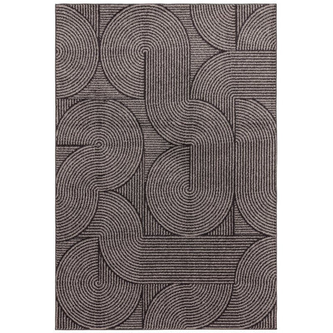 Muse Charcoal Swirl Mu01 Rug