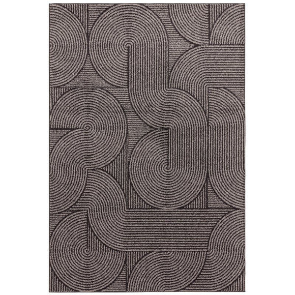 Muse Charcoal Swirl Mu01 Rug