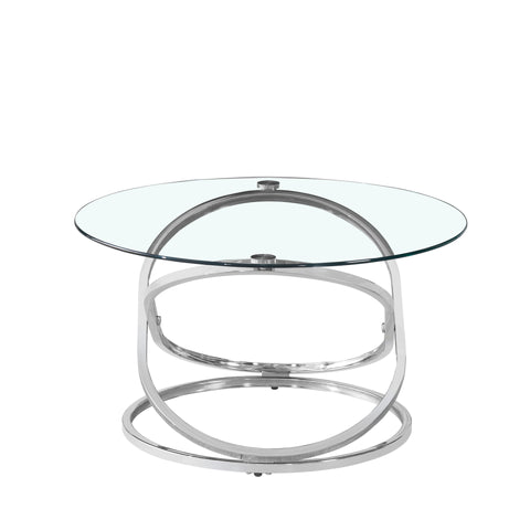 Rizzo Chrome Coffee Table