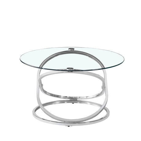 Rizzo Chrome Coffee Table