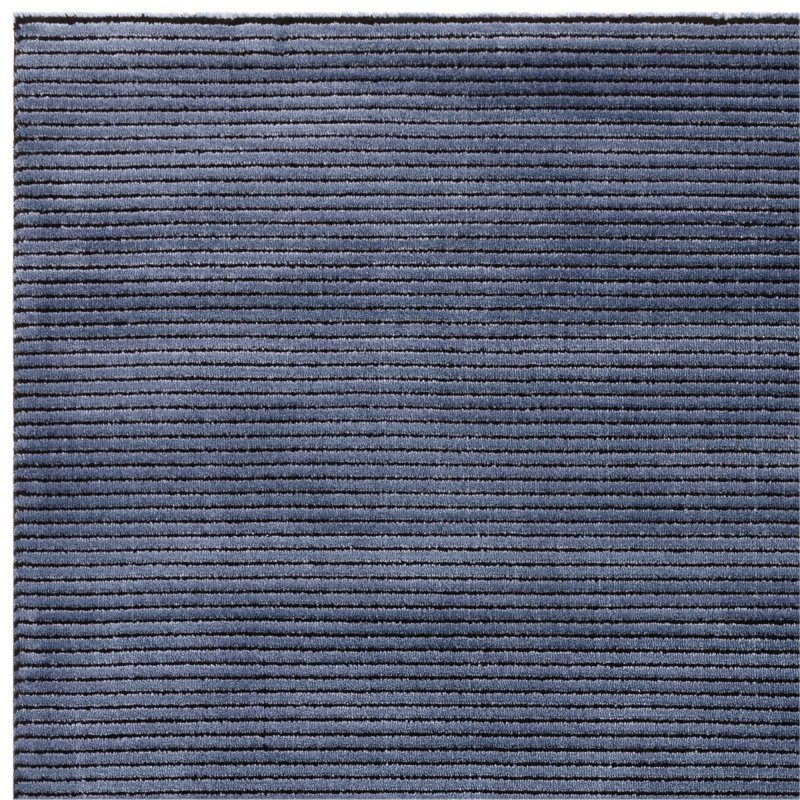 Kuza Plain Stripe Navy Rug