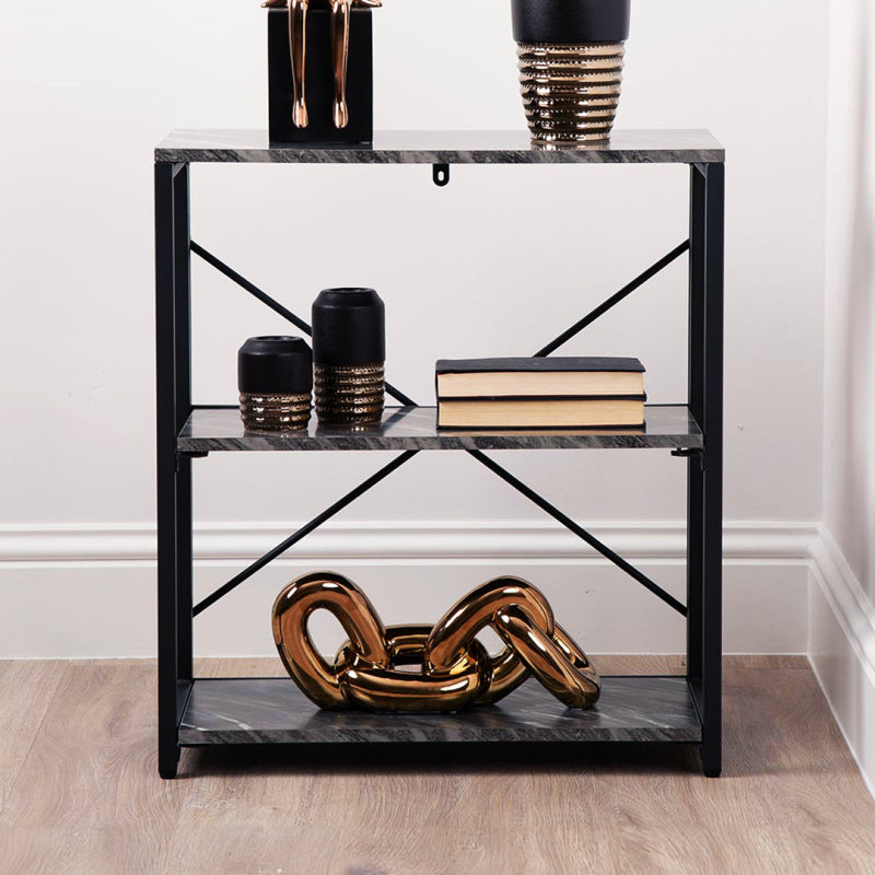 Alora 72cm 3-Tier Black Display Unit
