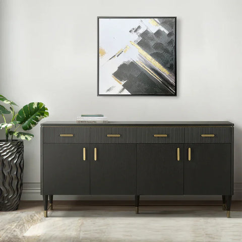 Elton 4 Drawer 4 Door Sideboard Espresso