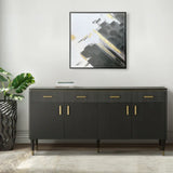 Elton 4 Drawer 4 Door Sideboard Espresso