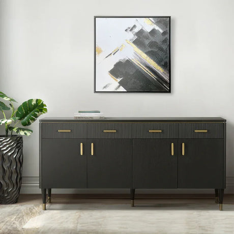 Elton 4 Drawer 4 Door Sideboard Espresso
