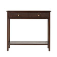 Lindon 2 Drawer Console Table Walnut Brown