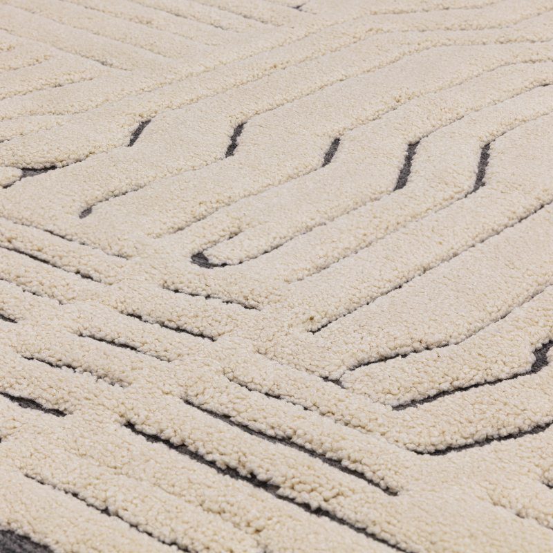Valley Ivory/Charcoal Route Rug