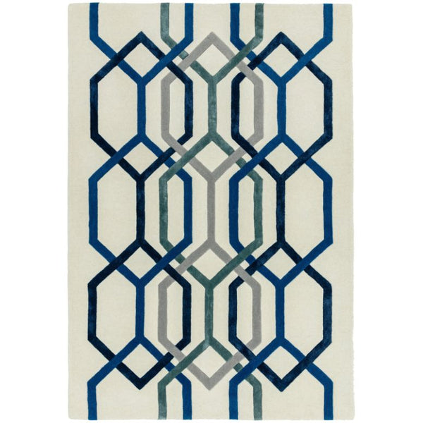 Matrix 65 Hexagon White Rug - Image 1