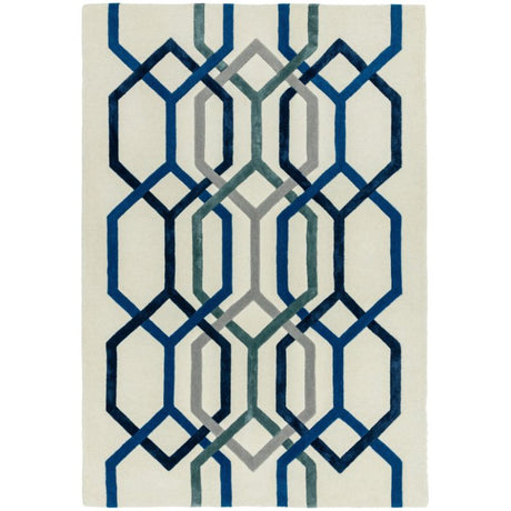 Matrix 65 Hexagon White Rug - Image 1