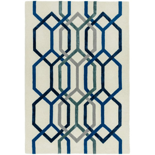 Matrix 65 Hexagon White Rug - Image 1
