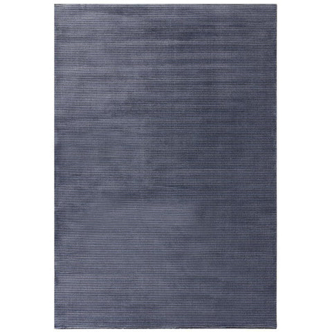 Kuza Plain Stripe Navy Rug