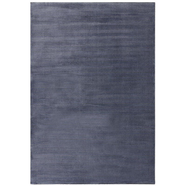 Kuza Plain Stripe Navy Rug