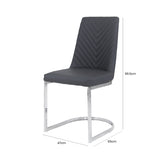 Chevron Grey Dining Chair