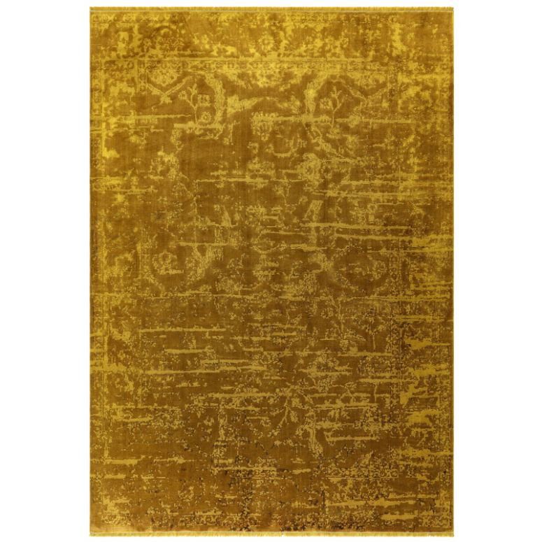 Zehraya Ze09 Gold Abstract Rug
