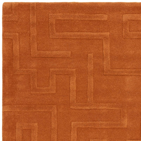 Maze Rust Rug - Image 3