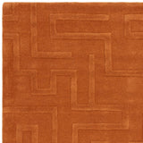 Maze Rust Rug - Image 3