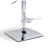 Eris Taupe Velvet Bar Stool with Chrome Legs