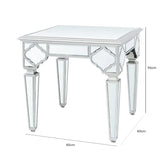 Marrakech Mirror End Table Silver