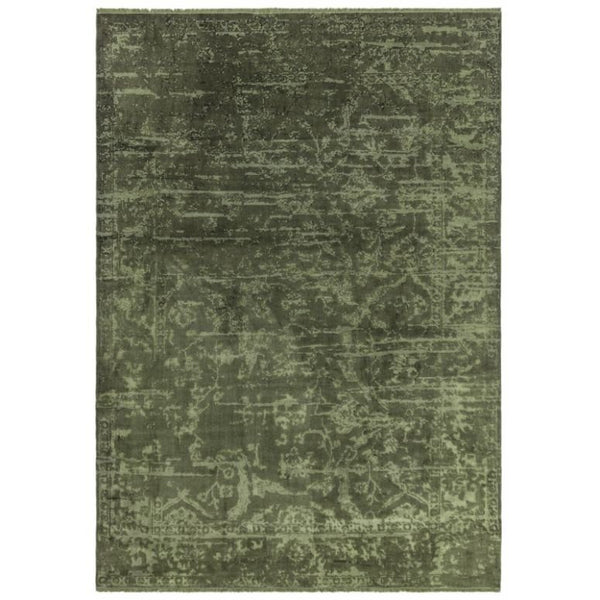 Zehraya Ze06 Green Abstract Rug