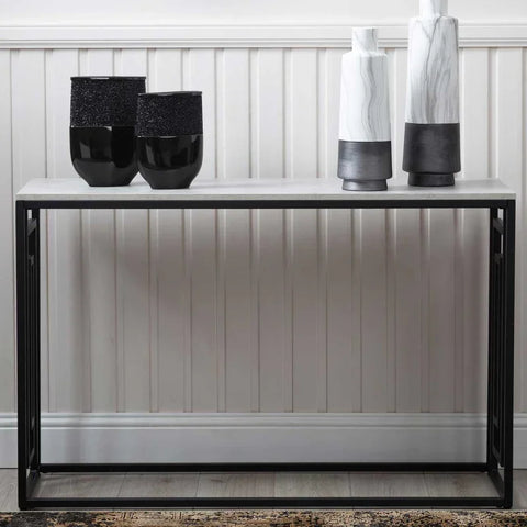 Devon Black and Grey Console Table - KD