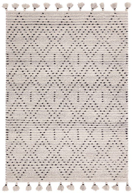 Nepal Grey/Black Diamond Rug