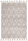 Nepal Grey/Black Diamond Rug Rug - Image 1