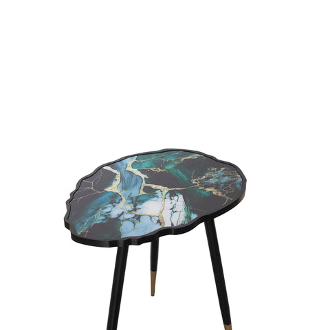 62.5cm Teal Green End Table