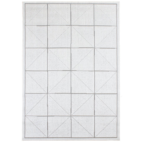 Patio 06 Ivory Check Rug - Image 1