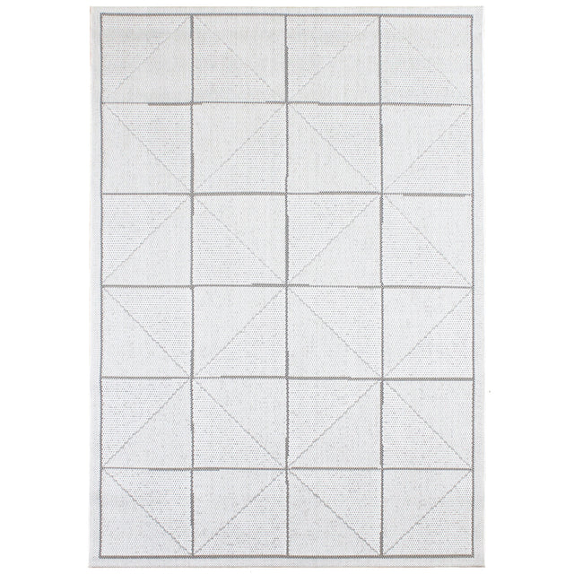 Patio 06 Ivory Check Rug - Image 1
