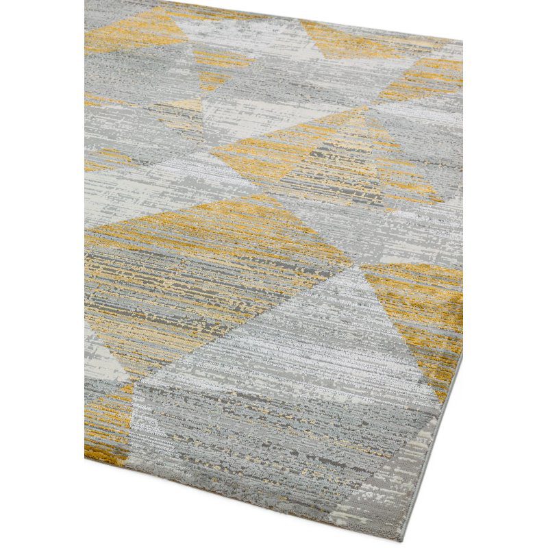 Orion Or12 Blocks Yellow Rug