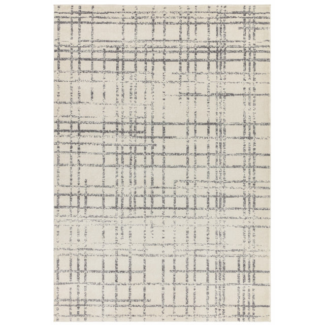 Nova Grid Grey Rug NV31 Rug - Image 1