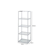 Logan 151.5cm Chrome 4-Tier Glass Rectangular Display Unit - KD