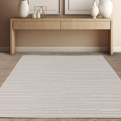 Camber Stripe Ivory Rug - Image 5