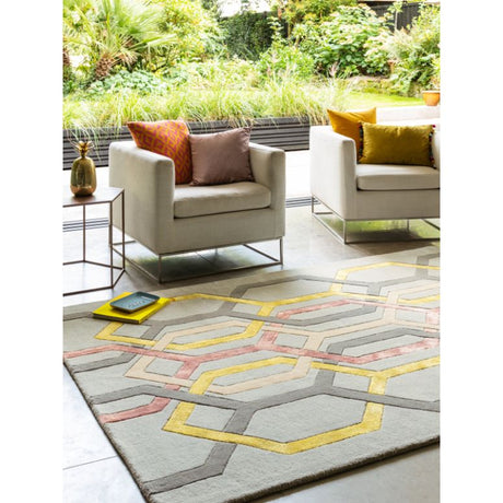 Matrix 67 Hexagon Silver Rug - Image 2