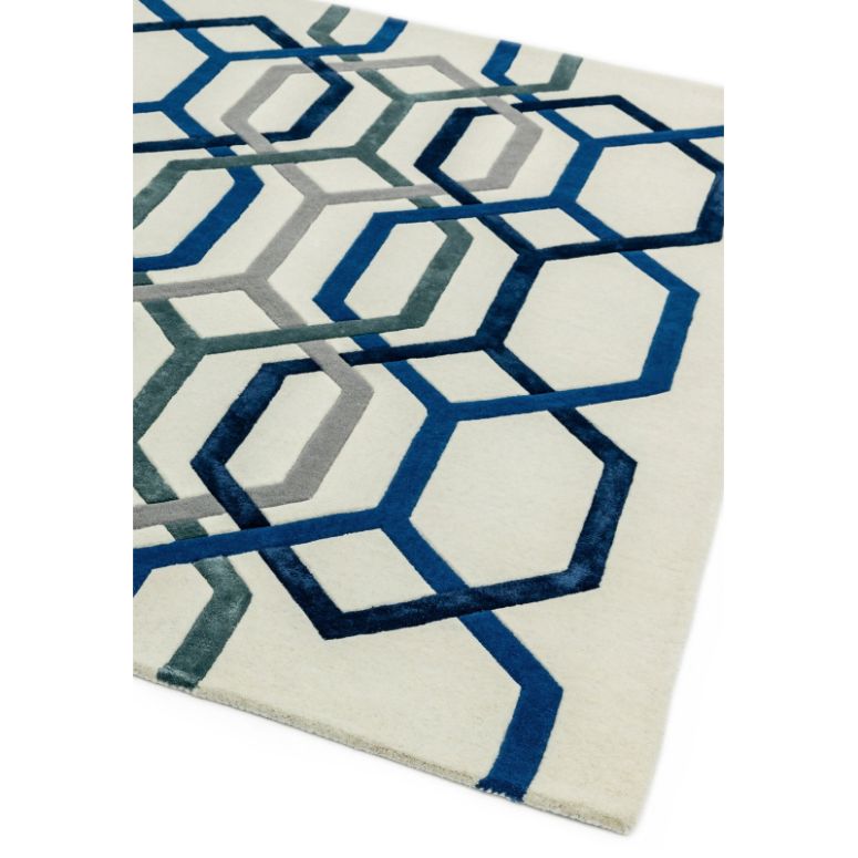 Matrix 65 Hexagon White Rug - Image 2