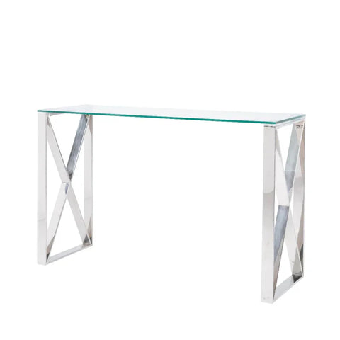 Zenith Stainless Steel Console Table
