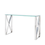 Zenith Stainless Steel Console Table