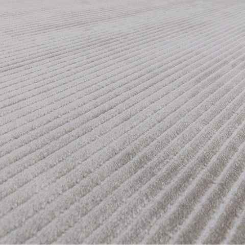 Kuza Plain Stripe Silver Rug