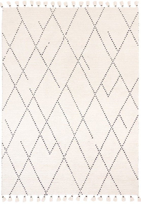 Nepal Cream/Black Linear Rug