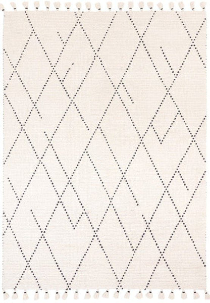 Nepal Cream/Black Linear Rug