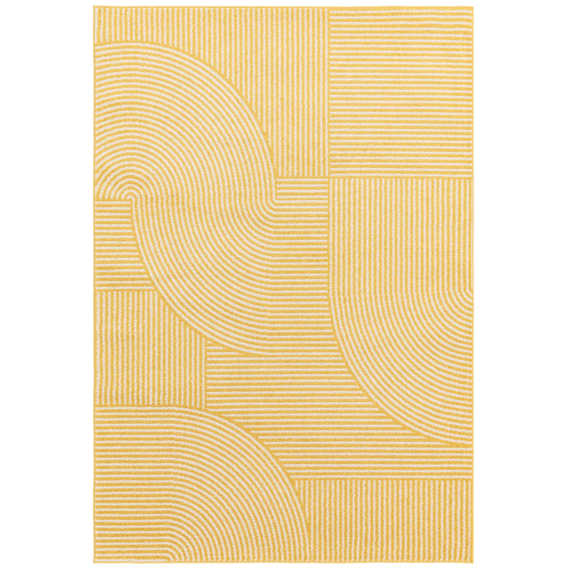 Muse Yellow Geometric Rug MU18 Rug - Image 1