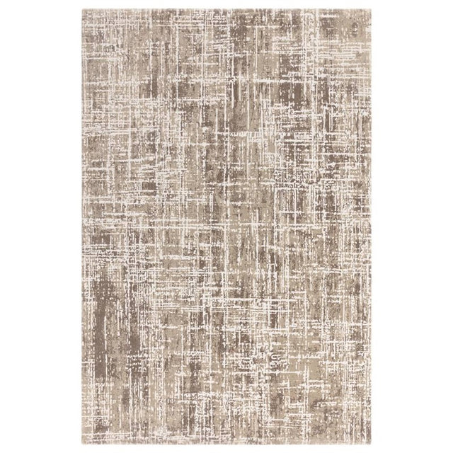 Kuza Abstract Beige Rug - Image 1