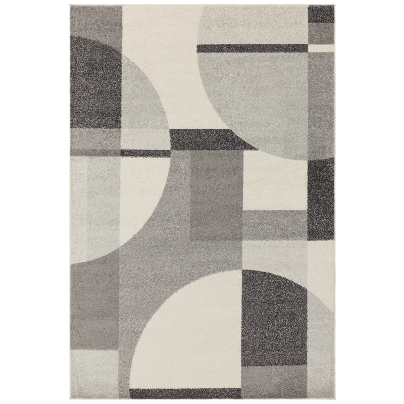 Muse Grey Art Deco Rug MU20 Rug - Image 1